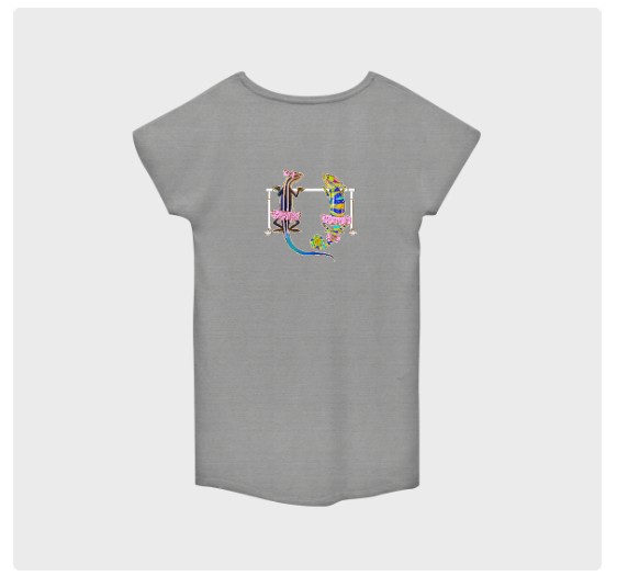 オリジナルTシャツ ワンピース ヘザーグレー