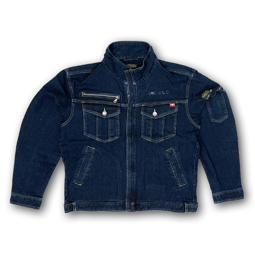 激ラクデニムワークユニフォームブルゾン※4営業日｜カジメイク