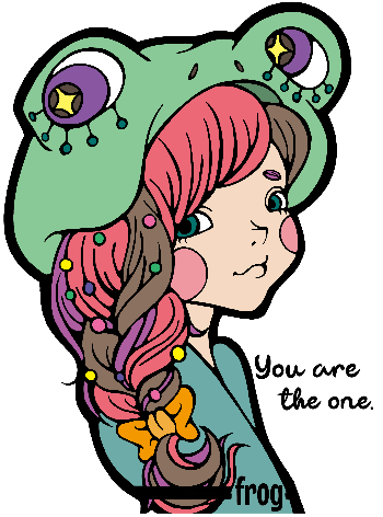 カエルgirl オリジナルtシャツのup T