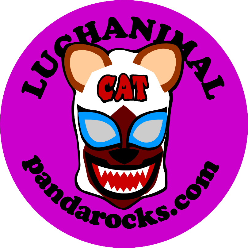 LUCHAシャムネコマスク缶バッジ/LUCHANIMAL FACE|オリジナルTシャツのUp-T