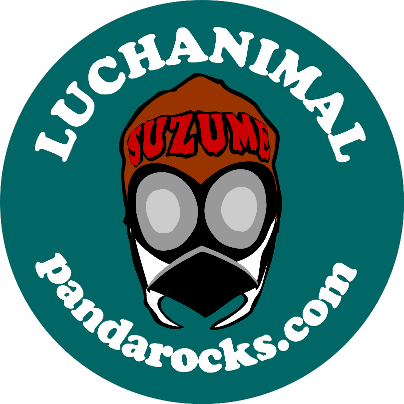 LUCHAスズメマスク缶バッジ/LUCHANIMAL FACE|オリジナルTシャツのUP-T