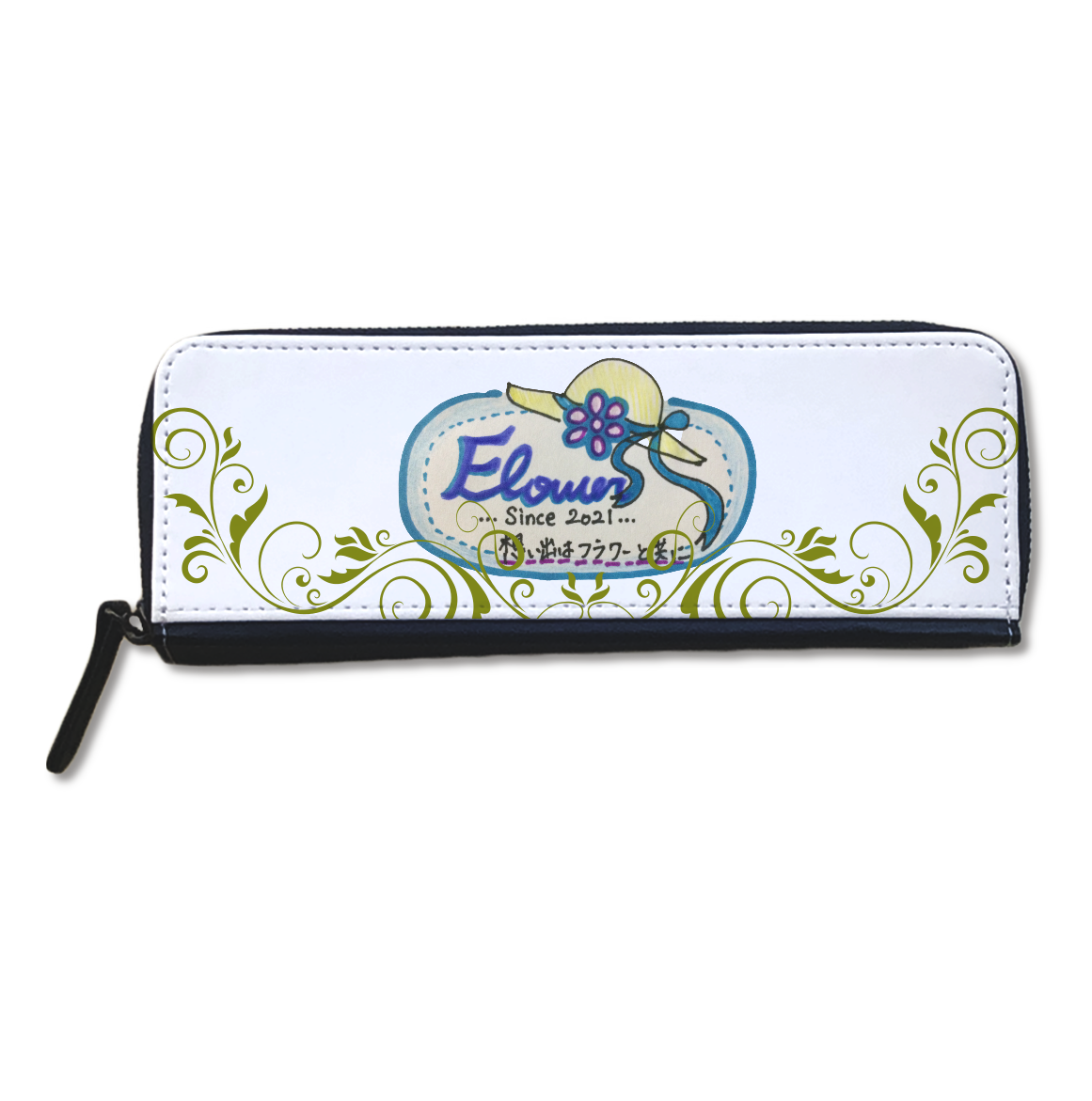 レトロ Flowerコットンバッグ(ナチュラル)