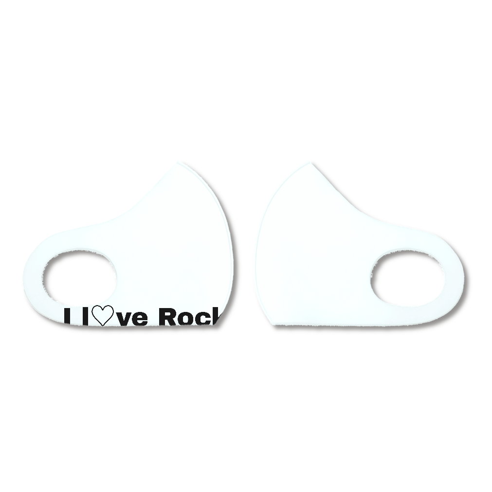 I L♡VE ROCK (ギターロゴ)スポーツマスク