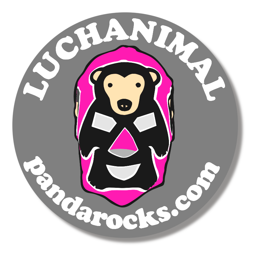 LUCHAマレーグママスク缶バッジ/LUCHANIMAL|オリジナルTシャツのUP-T