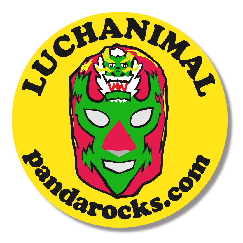 LUCHAドラゴンマスク缶バッジ/LUCHANIMAL|オリジナルTシャツのUP-T