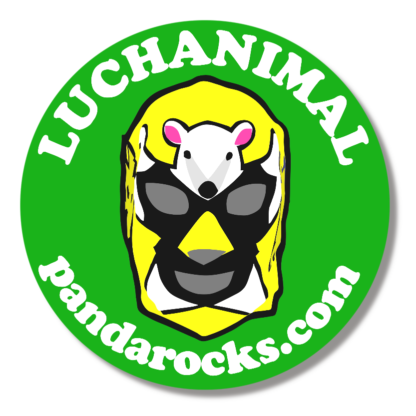 LUCHAコアリクイマスク缶バッジ/LUCHANIMAL|オリジナルTシャツのUp-T