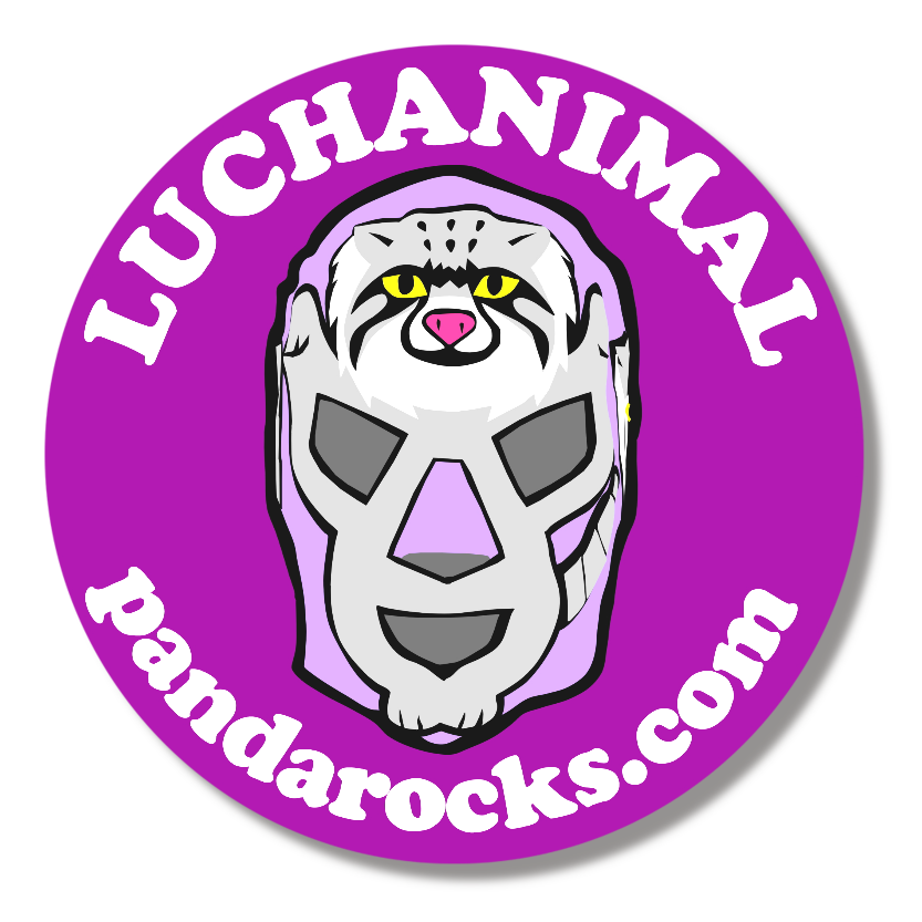 LUCHAマヌルネコマスク缶バッジ/LUCHANIMAL|オリジナルTシャツのUP-T