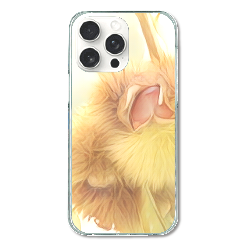 栗　	iPhone15 Pro Max (透明) (ハードケース)