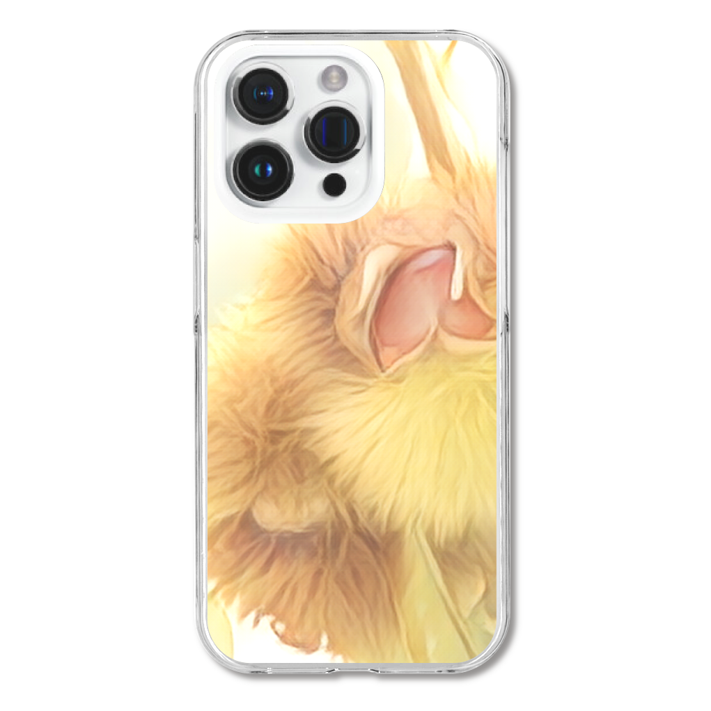 栗 iPhone15 Pro (透明) (ハードケース)