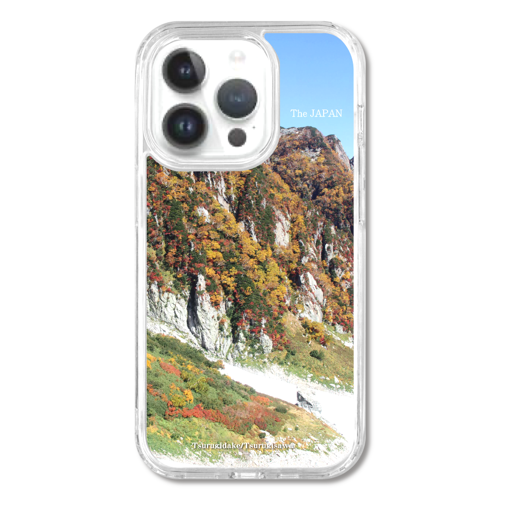 TheJAPAN31 剱岳の紅葉と剱沢の雪渓 sq-ip-emd-0032 iPhone14Pro MagSafe対応 耐衝撃クリアケース