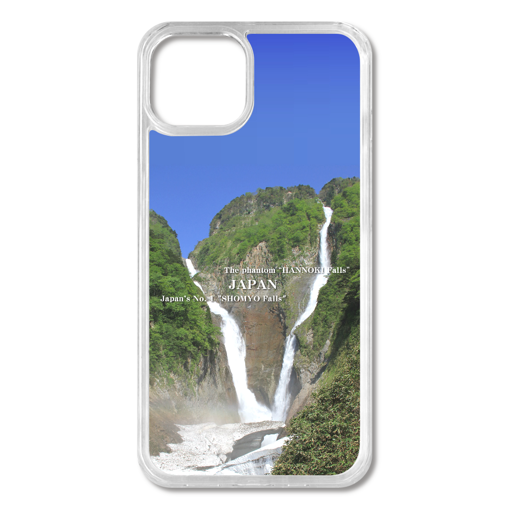 TheJAPAN28 日本一の称名滝 sq-ip-emd-0029  iPhone13 MagSafe対応 耐衝撃クリアケース