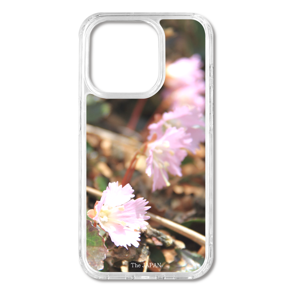 TheJAPAN7 イワウチワ sq-ip-emd-0008 iPhone15Pro MagSafe対応 耐衝撃クリアケース