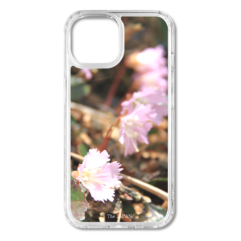 TheJAPAN7 イワウチワ sq-ip-emd-0008 iPhone15 MagSafe対応 耐衝撃クリアケース