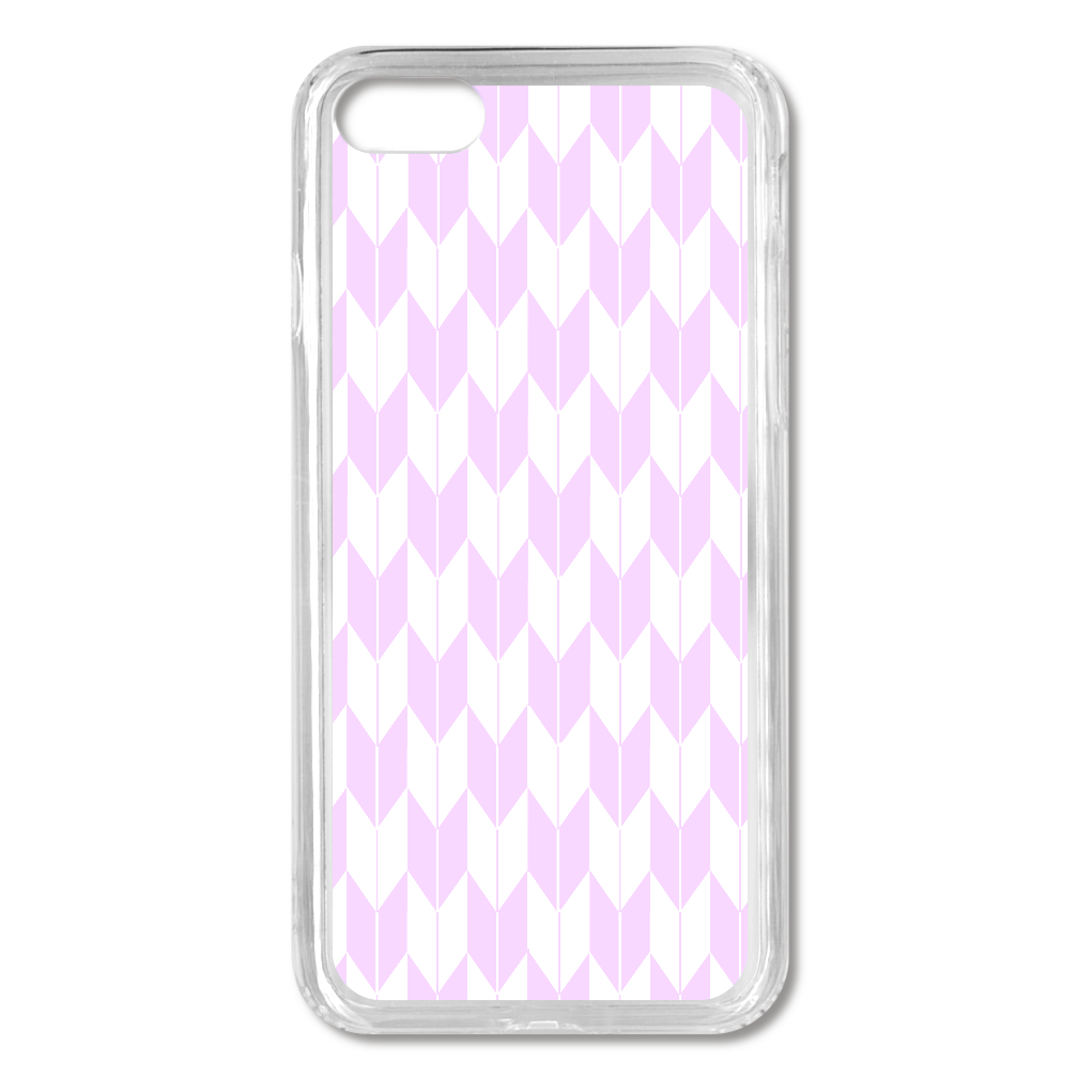 矢絣 紫 小 iPhone8/SE2/SE3 MagSafe対応 耐衝撃クリアケース