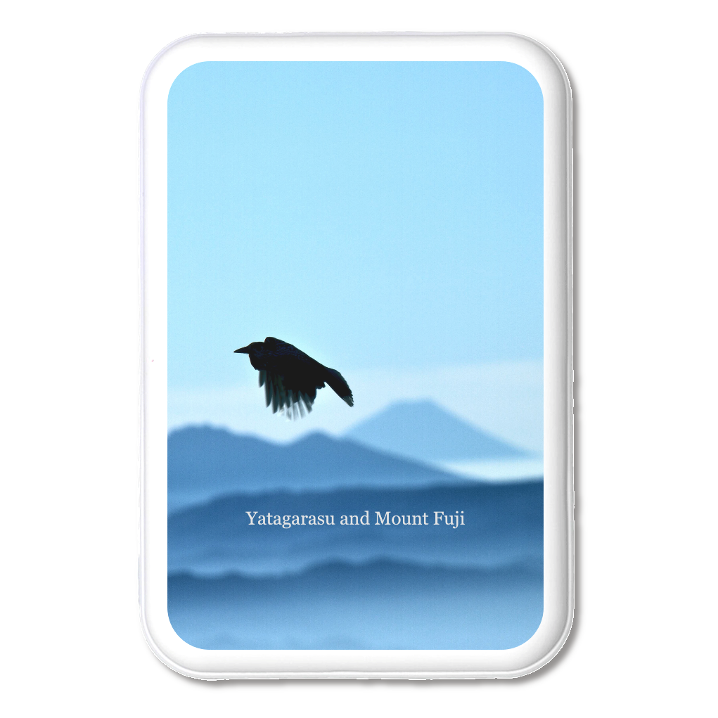 八咫烏と 富士山 日本アルプス Yatagarasu and  Mount Fuji MagSafe対応 マグネット付きワイヤレスモバイルバッテリー    