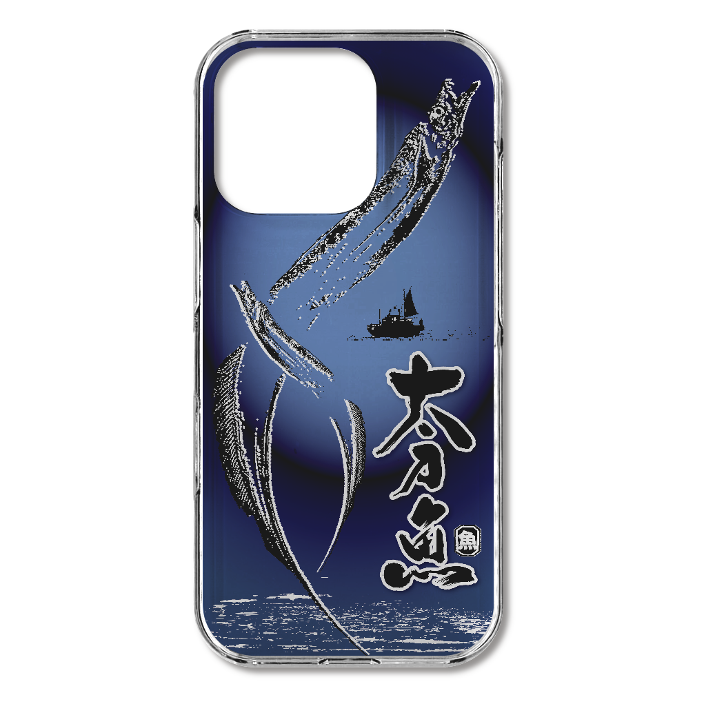 S16p034　釣り『太刀魚』HD iPhone16pro (透明)(ハードケース)｜PLATA