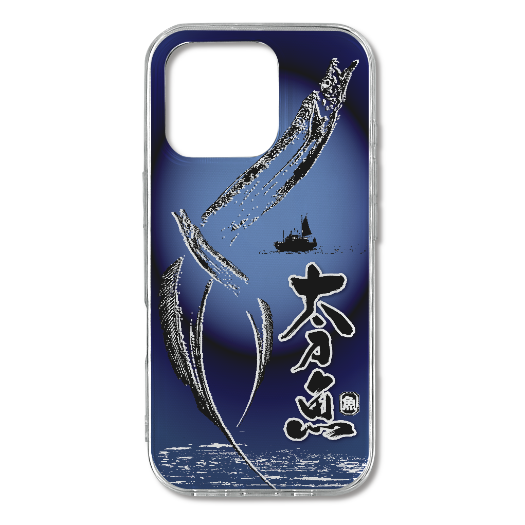 S16p035　釣り『太刀魚』TPU iPhone16 Pro TPUケース