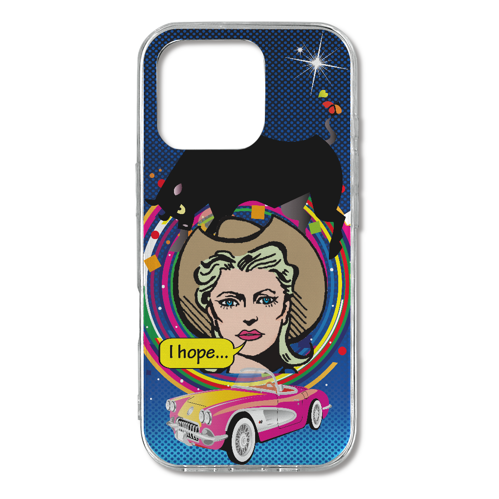 S16p038　キャラ『カウガール』TPU iPhone16 Pro TPUケース