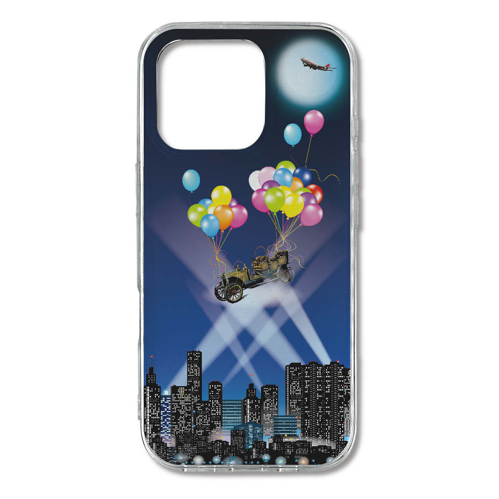 S16p041 シュール『風船』TPU iPhone16 Pro TPUケース