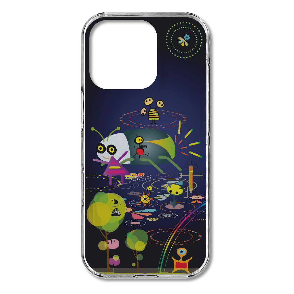 S16p046　ポップ『ホタル』HD iPhone16pro (透明)(ハードケース)｜PLATA