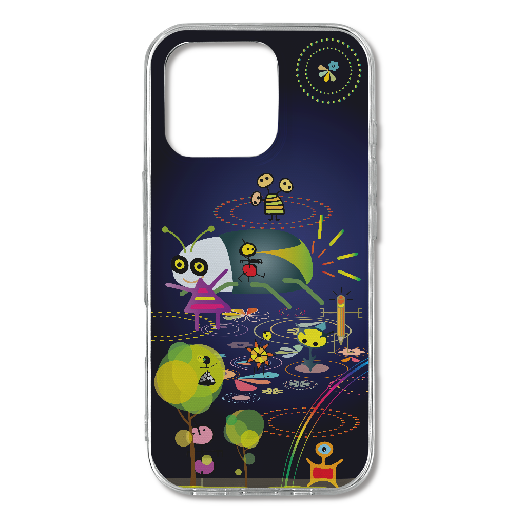 S16p047　ポップ『ホタル』TPU iPhone16 Pro TPUケース