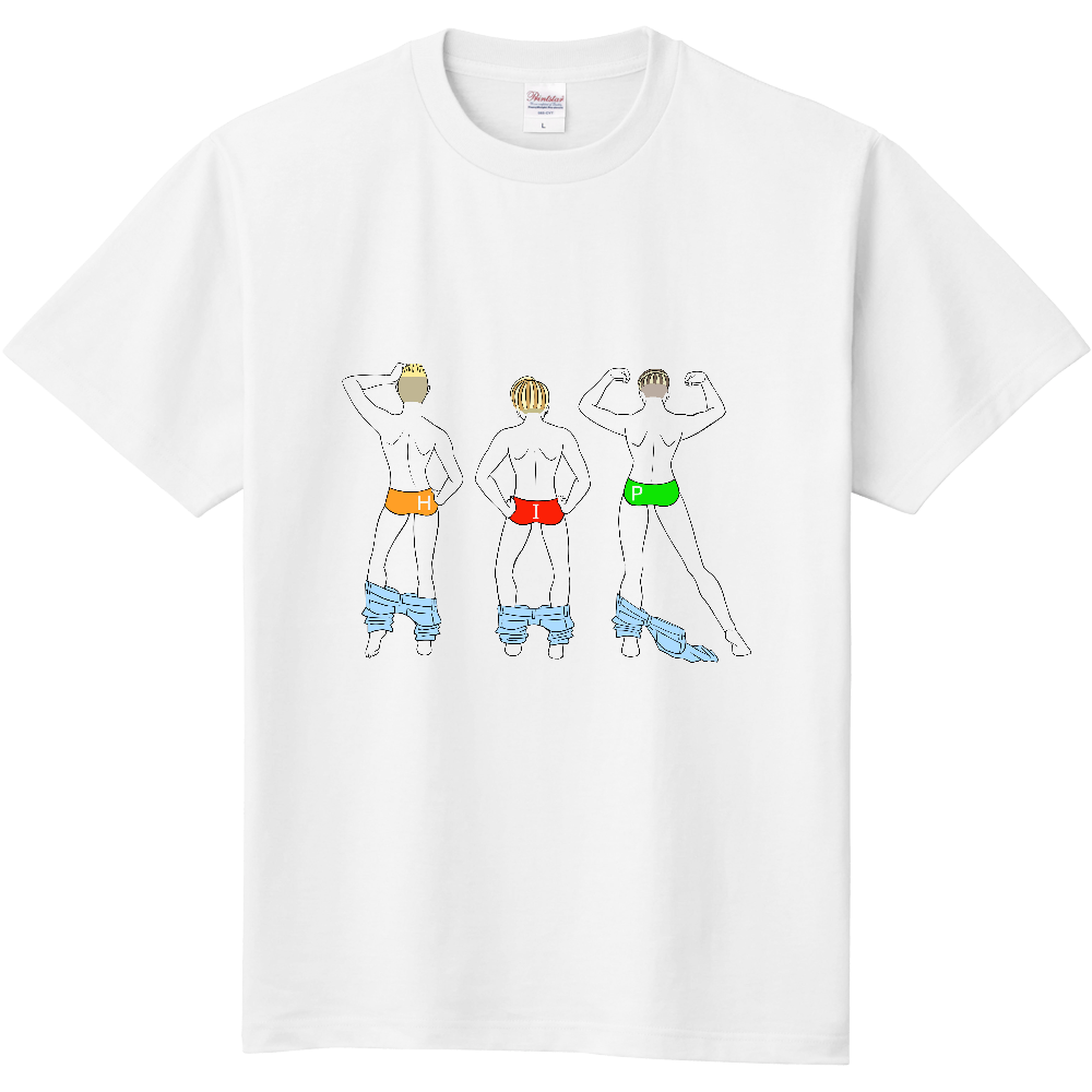 イラストプリントtシャツ He68llo