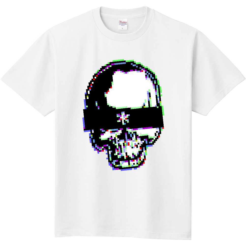 Anonymous Skull アノニマス スカル ドットイラスト オリジナルtシャツを簡単自作 無料販売up T 最安値