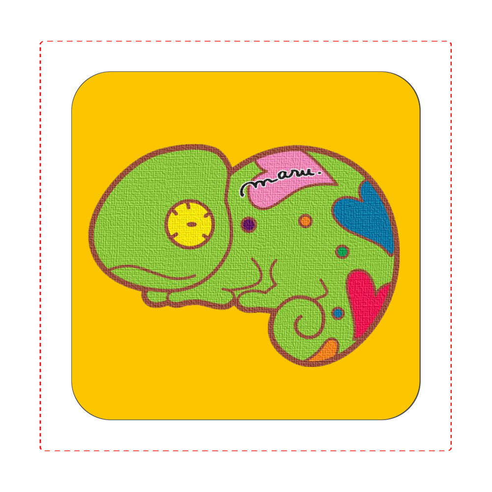 ハンカチタオル 恋するカメレオン デキルラボ