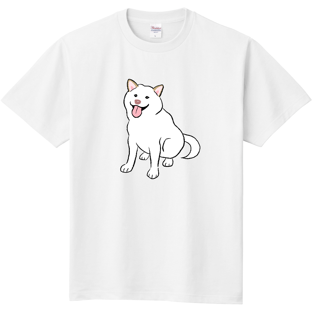 おすわり白柴 オリジナルtシャツを簡単自作 無料販売up T 最安値
