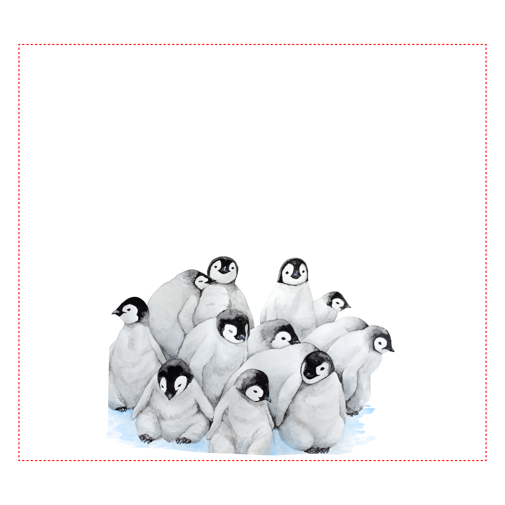 エンペラーペンギンのヒナ集合 Big Print Tシャツ オリジナルtシャツを簡単自作 無料販売up T 最安値