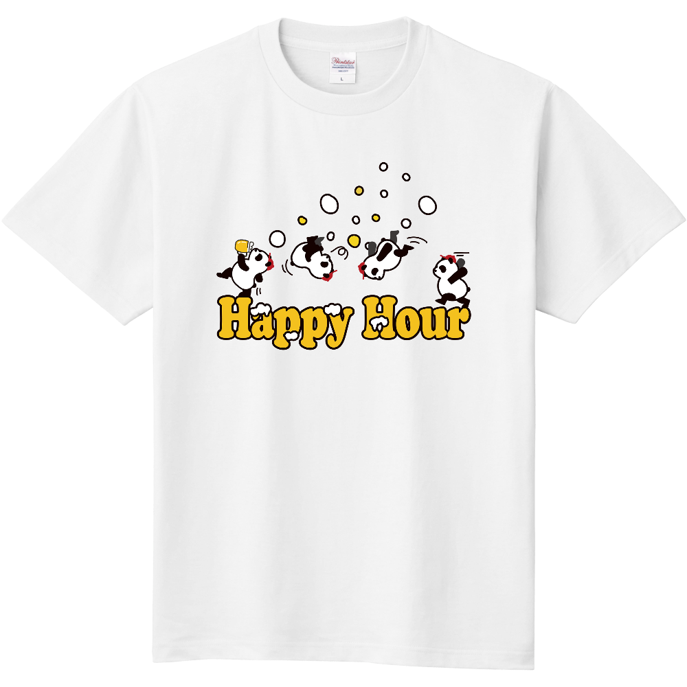 Happy Hourパンダ オリジナルtシャツを簡単自作 無料販売up T 最安値