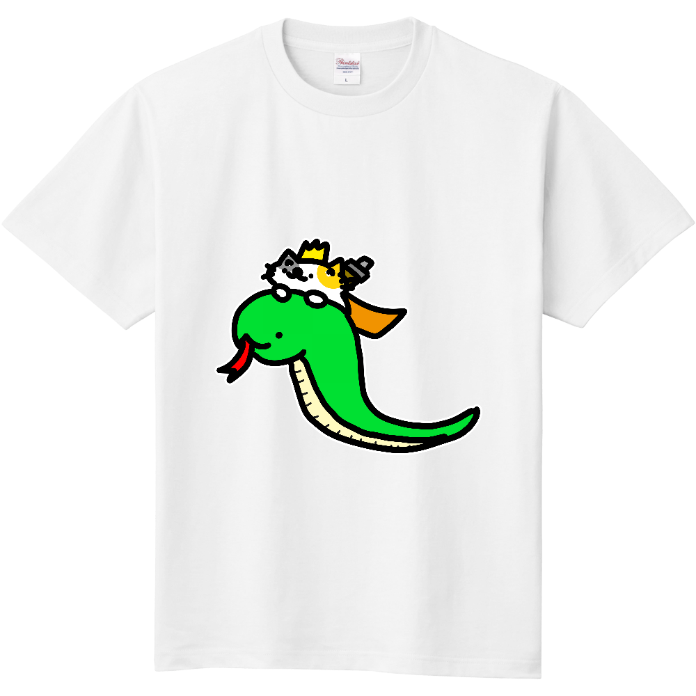 いけいけ 蛇乗りライダー 猫キング オリジナルtシャツを簡単自作 無料販売up T 最安値