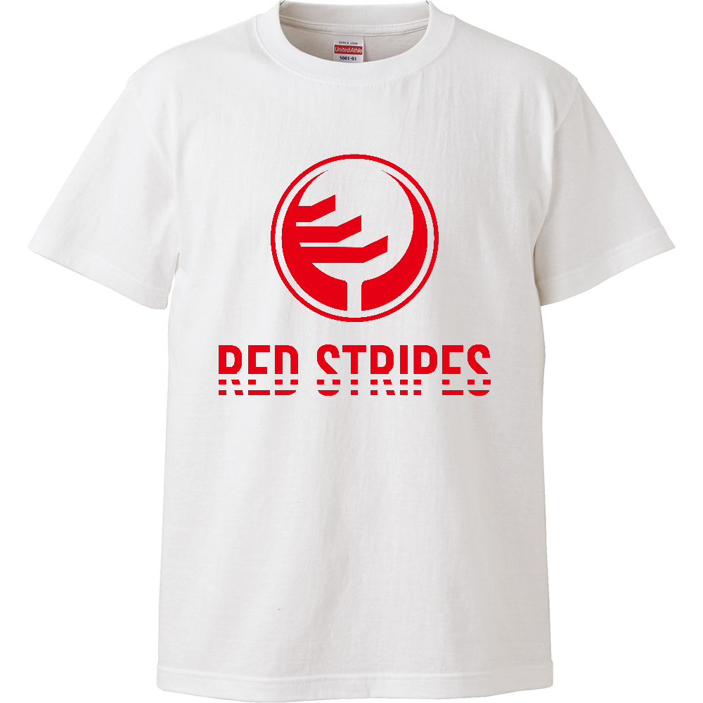 RED STRIPES #03 T-shirt White