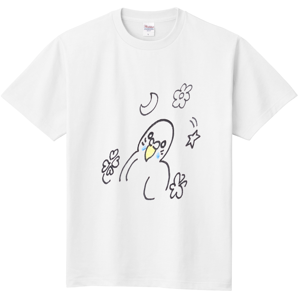 斜めセキセイインコ 幸せtシャツ オリジナルtシャツを簡単自作 無料販売up T 最安値