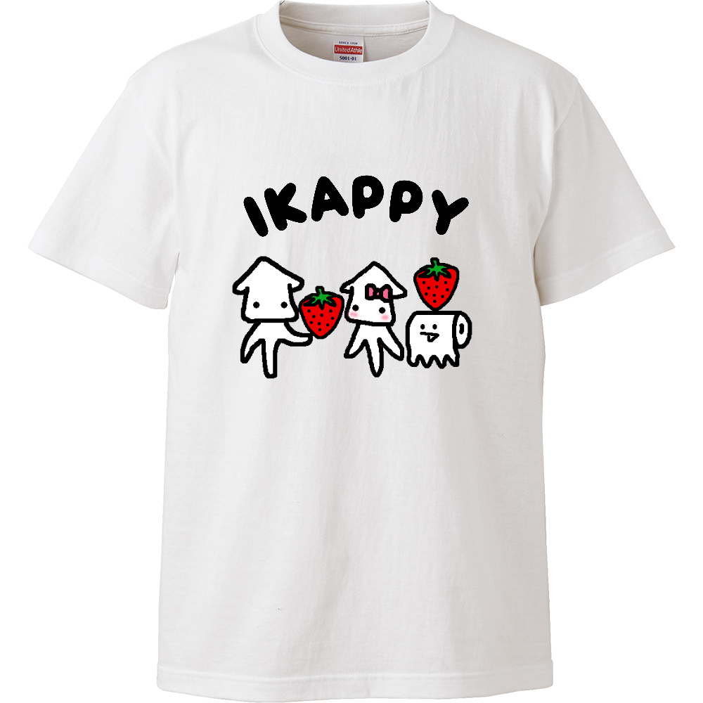 イカッピーといちご2 ハイクオリティ|オリジナルTシャツのUP-T