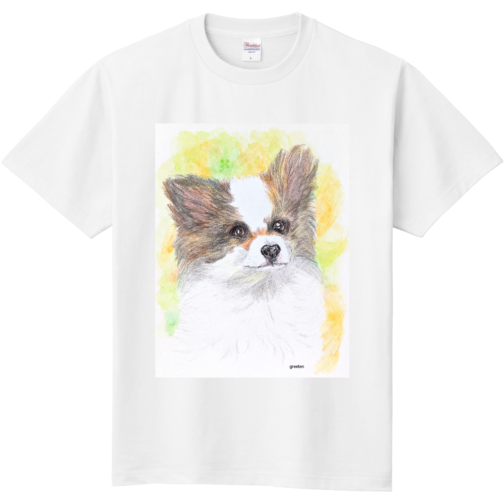 犬 ほんわかパピヨン オリジナルtシャツを簡単自作 無料販売up T 最安値