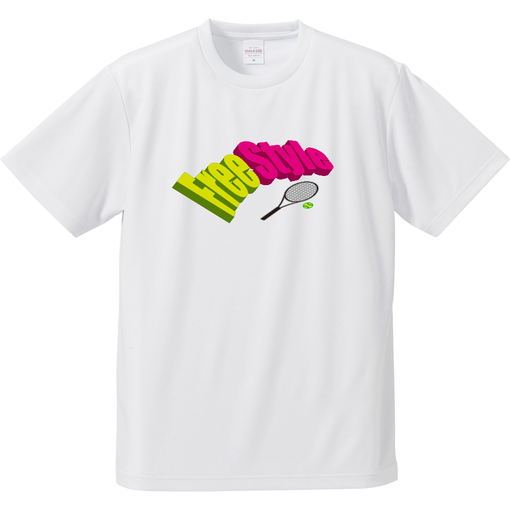 FreeStyle」テニスTシャツ|オリジナルTシャツのUP-T