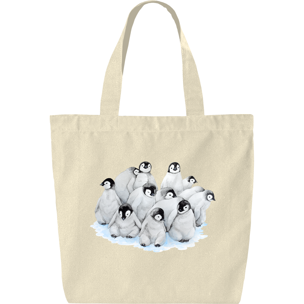 エンペラーペンギンのヒナ集合 トート オリジナルtシャツを簡単自作 無料販売up T 最安値