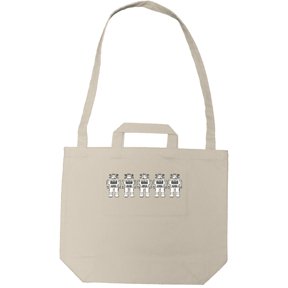 キャンバスショルダートート(ポケット付)