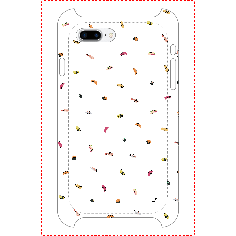 7 Plus｜シンプル・スシ｜パターン｜スマートフォンケース Simple SUSHI  | Pattern | Smartphone Case