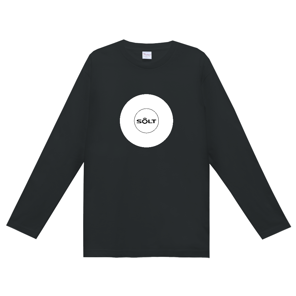 SOLT ロゴデザイン ロンT白・丸デザイン|オリジナルTシャツのUP-T