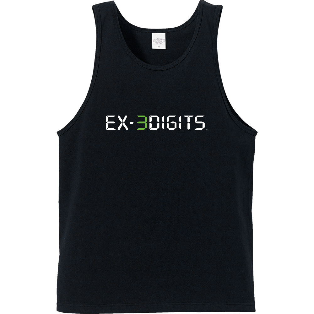 タンクトップ フロントTEXTロゴ_EX-3DIGIT