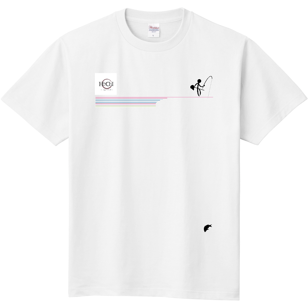 ヘチ釣りTシャツ-釣りTシャツ-ヘチT2-白