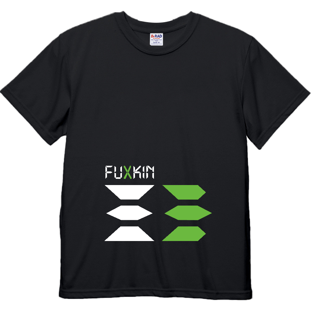 ドライTシャツ フロントFUXKIN腹筋_EX-3DIGITS
