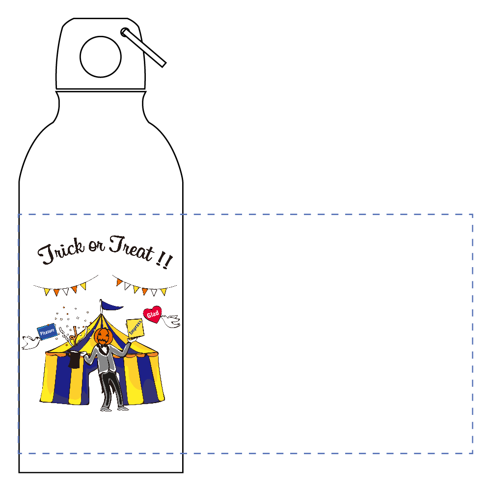 TRICK OR TREAT design オリジナルマウンテンボトル 1