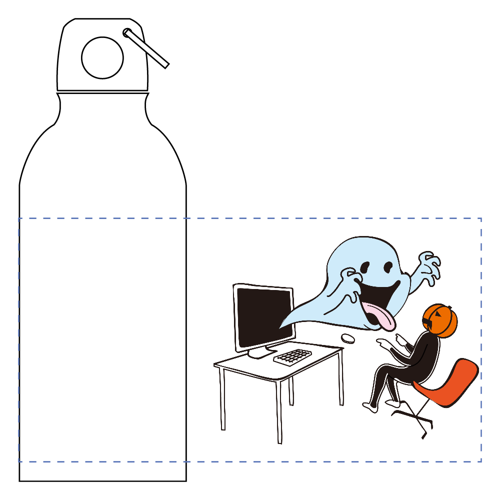 TRICK OR TREAT design オリジナルマウンテンボトル 3