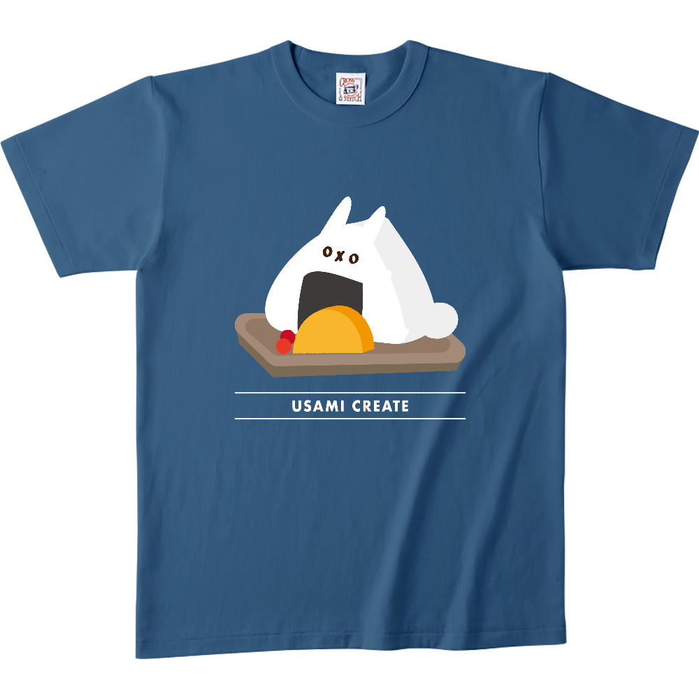 おにぎりダット バインダーネックTシャツ