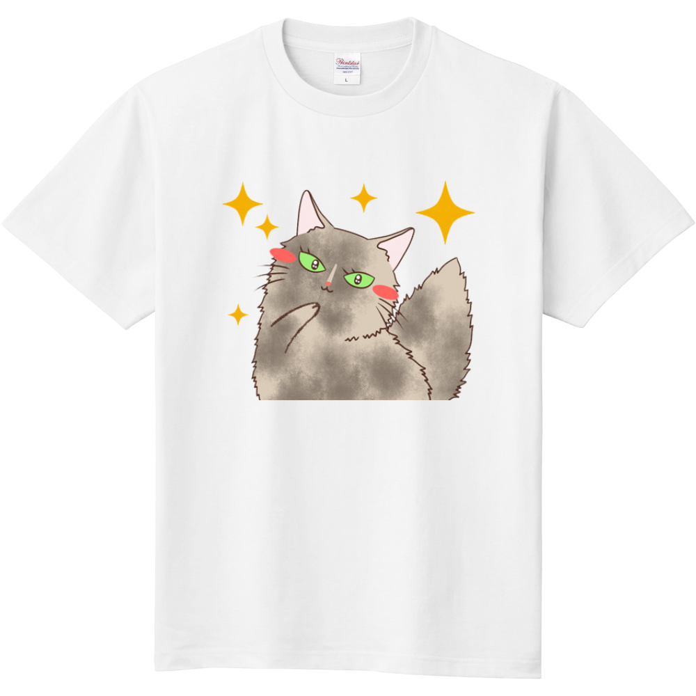 猫カフェ紅葉 オリジナルイラスト Tシャツ 桜ちゃん 猫カフェ紅葉