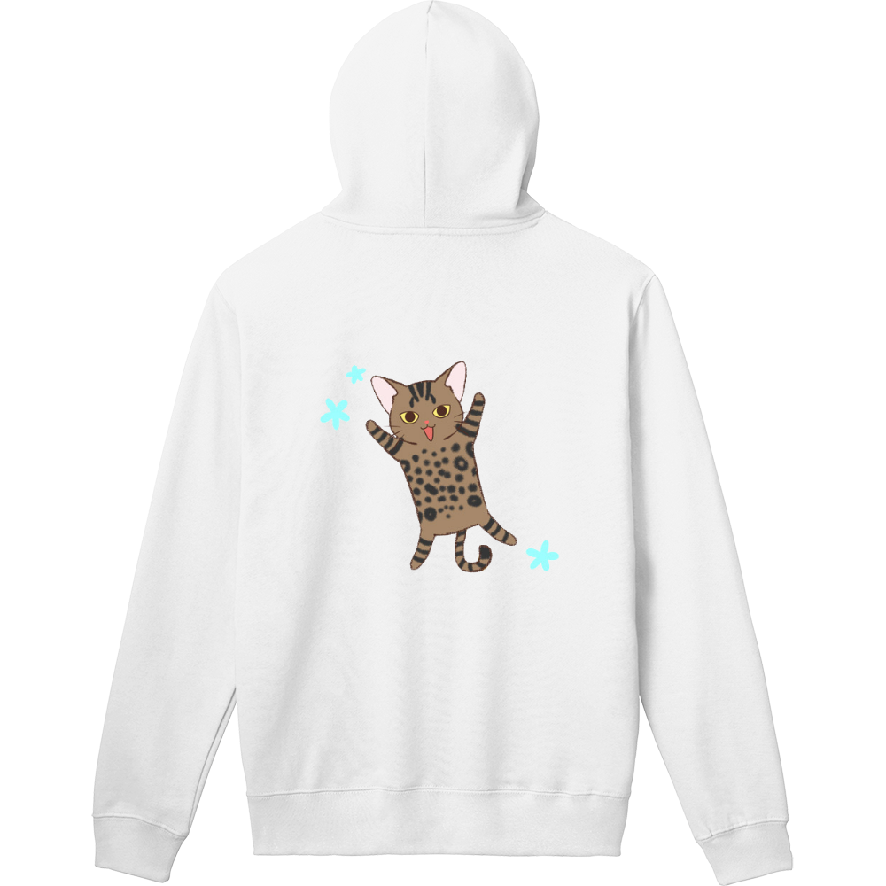 猫カフェ紅葉 オリジナルイラスト パーカー パールちゃん 猫カフェ紅葉 オリジナル商品