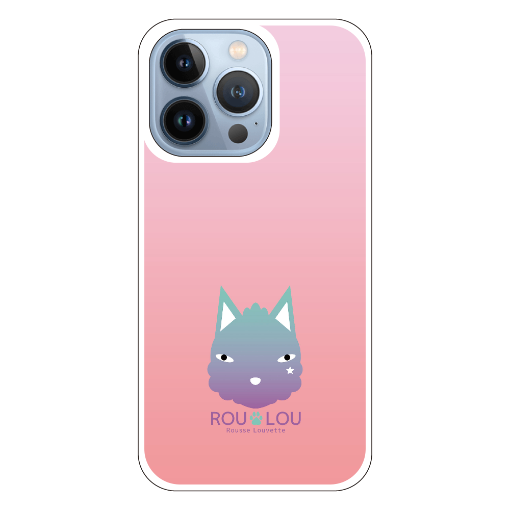 ROU LOU ピンクグラデーション　iPhone13 Pro スマホケース